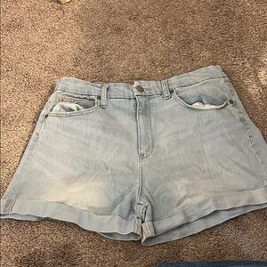 Light Blue Denim Women's Shorts